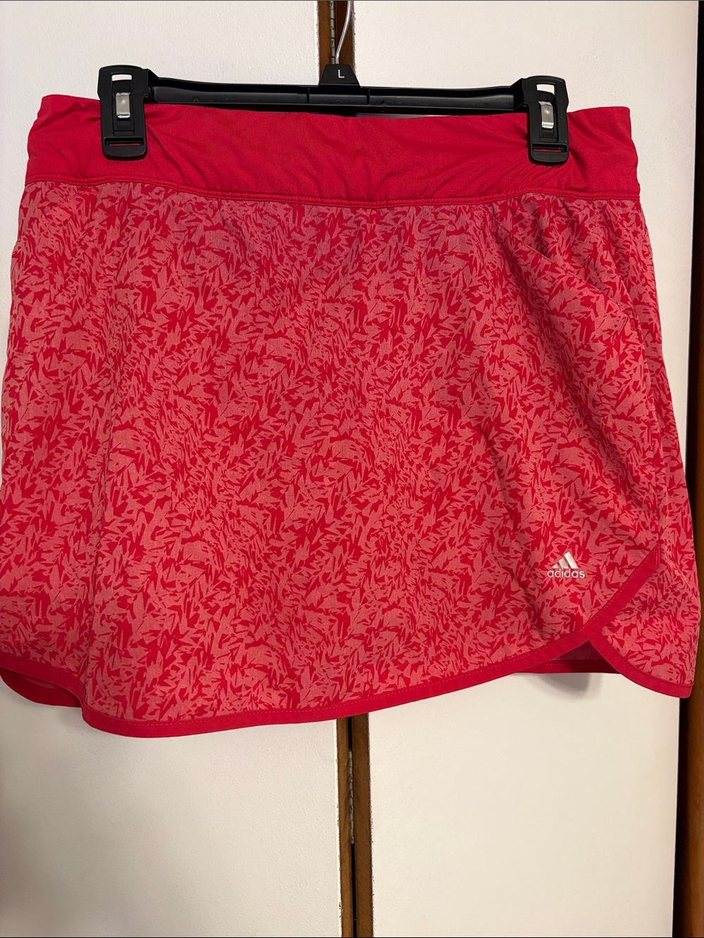 adidas Women’s Bright Pink Patterned Athletic Skort